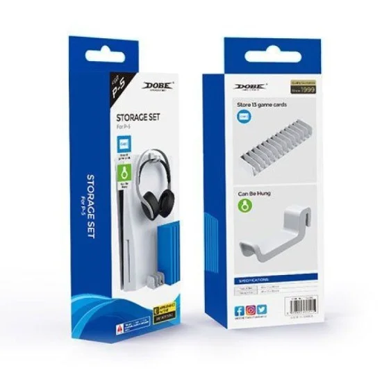 Dobe Storage Set For Ps - White  Tp5-2509